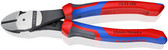New KnipeXtend 74 22 200 SBA 8'' High Leverage Angled Diagonal Cutters-Comfort Grip