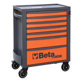 BETA 024004671 RSC24IT/7-O - MOBILE ROLLER CABINET 7 DRAWERS ORANGE