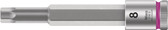 WERA 05003054001 8740 B ZYKLOP BIT SOCKET WITH 3/8" DRIVE, WITH EXTRA SLIM PROFILE AREA, 8 X 100 MM