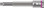 WERA 05003054001 8740 B ZYKLOP BIT SOCKET WITH 3/8" DRIVE, WITH EXTRA SLIM PROFILE AREA, 8 X 100 MM