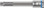 WERA 05003056001 8740 B ZYKLOP BIT SOCKET WITH 3/8" DRIVE, WITH EXTRA SLIM PROFILE AREA, 10 X 100 MM