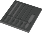 WERA 05137383001 9883 FOAM INSERT PFERD FILE SET 1, EMPTY, 344 X 30 X 392 MM