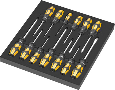 WERA 05150105001 9714 FOAM INSERT CHISELDRIVER SET 1