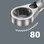The direction of the fine-tooth ratchet mechanism can easily be changed via the smooth switch lever.