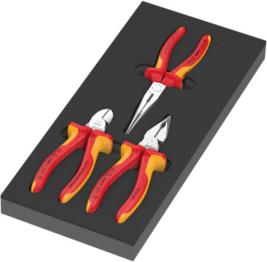 WERA 05150184001 9784 SCHAUMSTOFFEINLAGE KNIPEX ZANGEN SET VDE 1