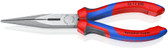 New KnipeXtend 26 12 200 Comfort Handles 8 inch LONG NOSE PLIERS W/ CUTTER - COMFORT GRIP
