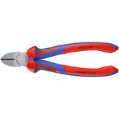 New KnipeXtend 70 02 180 Knipex 7.25 inch DIAGONAL CUTTERS - COMFORT GRIP