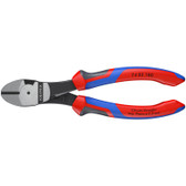 New KnipeXtend 74 02 180 Knipex 7.25 inch HIGH LEVERAGE DIAGONAL CUTTER - COMFORT GRIP