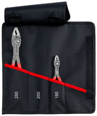KNIPEX 00 19 61 V01 TwinGrip 2 PC Completer Set 150 and 250 Slip Joint Pliers set in Tool Roll