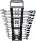 WIHA 44661 12PC Ratcheting Wrench Set Metric Angled Head/Switch 8-19mm