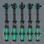 The ratchet head pivots freely and can be locked into any defined position by using the slide switch that is positioned on either side. It is even possible to work in very confined and difficult-to-access areas with enhanced hand clearance. The predefined locking at 0°, 15° and 90°, both to the right and left, ensure safe working without any slipping of the ratchet head.