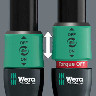 The torque function can be deactivated so that the tool can also be used for loosening.