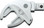 WERA 05020177001 7870 Joker L Self-setting insert spanner for wrench sizes 16-19 mm, 9x12 mm