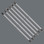The 6 mm double-ended blades of 175 mm length are out of high quality bit material which gives them a particularly long service life.