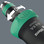 Intuitive switching of the ratchet mechanism. Turn the switch clockwise for clockwise screwdriving; turn it counterclockwise for counterclockwise screwdriving. Use position 0 to deactivate the ratchet mechanism for precise working.