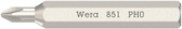 WERA 05058121001 851/0 Micro bits for Phillips screws