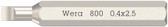 WERA 05058101001 800/0 Micro bits for slotted screws
