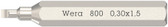 WERA 05058104001 800/0 Micro bits for slotted screws
