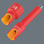 The Zyklop sockets and extensions for electricians offer increased safety thanks to their 2-component insulation with a yellow insulation core under an outer red insulation layer.