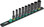 WERA 05005591001 9661 Magnetic rail B Impaktor Deep Imperial 1 socket set, 3/8" drive
