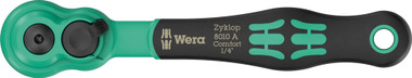 WERA 05005600001 8010 A ZYKLOP COMFORT RATCHET, WITH REVERSING LEVER, WITH 1/4" DRIVE, 1/4" X 144 MM