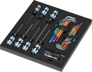 WERA 05150160001 9760 FOAM INSERT STAINLESS SET 1