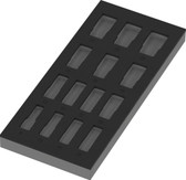 WERA 05137317001 9828 FOAM INSERT ZYKLOP B 3/8" IMPAKTOR DEEP SOCKET SET 1, WITHOUT TOOLS, 172 X 30 X 392 MM