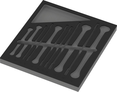 WERA 05137335001 9835 FOAM INSERT 6007 JOKER 11 SET 1, WITHOUT TOOLS, 172 X 30 X 392 MM