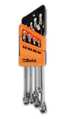 Beta 42INOX Stainless Steel, Set of 11 Metric 8-19mm, 15° Offset Combination Wrenches with Holder