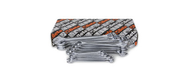 Beta 42/S14 Set of 14 12-Point 15° Offset Combination Wrenches, Metric 6mm-24mm
