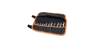 Beta 73 Set of 13 Double Open-End Ultra-Thin Wrenches, 15° & 75° Angled Heads