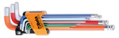Beta 96BP-CL Set of 9 Color Coded, Ball End Hex Keys, Metric 1.5mm-10mm