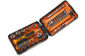 Beta 900/C39N 39 Piece Socket and Bit Set with Case - 11 1/4" Drive Sockets, 21 Bits, 7 Accessories