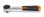 Beta 900/55 1/4" Drive Reversible Ratchet with One-Handed Reversal, 72-Teeth, 5-Degree Arc Swing, Ergonomic Handle, Hole for Lanyard or Hook Storage