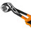 Beta 1048N 6-Inch Slip Joint Pliers, Chrome Vanadium Steel, Slip-Proof PVC Handles, Jaw Capacity 31-36 mm