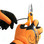 Beta 1128FX Electrician's Scissors, Micro-teeth, Straight Stainless Steel Blades, Cable Cutting Groove and Crimping Pliers for Tube Terminals