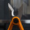 Beta 1128FX Electrician's Scissors, Micro-teeth, Straight Stainless Steel Blades, Cable Cutting Groove and Crimping Pliers for Tube Terminals