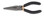 Beta 1162G Extra-Long Flat Knurled Needle Nose Pliers, OAL 200mm, Slip-proof PVC Coated Handles, Industrial Finish