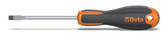 Beta 1201E Evox Slotted Screwdriver, Chrome-plated, 5.5mm (7/32" ) Black Tip, OAL 259mm (10.20")