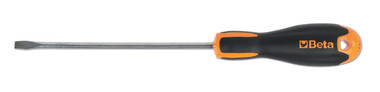 Beta 1201INOX Stainless Steel Slotted Screwdriver, Ergonomic Handle,  5.5mm Tip,150mm Shaft