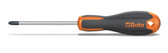 Beta 1202E Evox Phillips® Screwdriver, Chrome-plated, Black Tip, PH2, OAL 220mm (8.66")