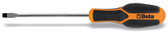 Beta 1221 Slotted Screwdriver, Ergonomic Anti-Roll Handle, 2.5mm Tip, 75mm Shaft