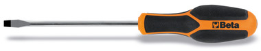 Beta 1221 Slotted Screwdriver, Ergonomic Anti-Roll Handle, 5.5mm Tip,150mm Shaft