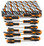 Beta 1223/S12 Set of 12  Phillips and Slotted Screwdrivers, Ergonomic Anti-Roll Handles