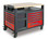 Beta RSC28 SuperTank Rolling Tool Cabinet, 10 Drawers, Wood Worktop, Orange