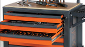 Beta 207 Piece Master Tool Set with 4 Thermoformed Storage Trays for Rolling Tool Cabinets