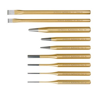 Knipex 9R 400 009 9 Pc Punch and Chisel Set