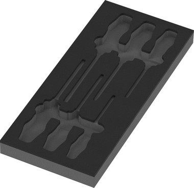 Wera 05137170001 98112 FOAM INSERT KRAFTFORM SERIES 900 CHISELDRIVER SET 1, EMPTY, 172 X 30 X 392 MM