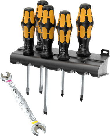 Wera 05136079001 CHISELDRIVER + JOKER DOUBLE OPEN-END SPANNER. LIMITED EDITION SET 2, 6 PIECES