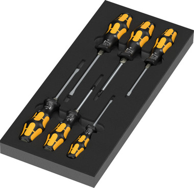 Wera 05150170001 97112 FOAM INSERT KRAFTFORM SERIES 900 CHISELDRIVER SET 1, 7 PIECES